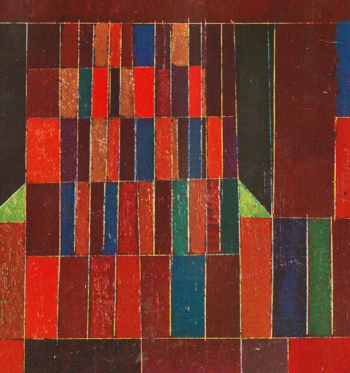 Detail 2: Upper-left vertical bars in Castle and Sun